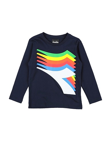 DIADORA T-shirt Midnight blue 100% Cotton