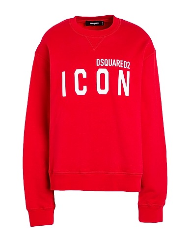 DSQUARED2 Sweatshirt Red 100% Cotton