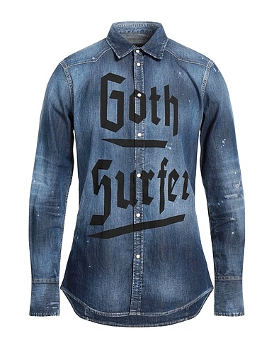 DSQUARED2 Jeanshemd Blau 98% Baumwolle, 2% Elastan