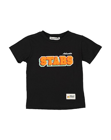 ATLANTIC STARS T-shirt Black 100% Cotton