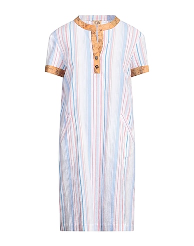 ALVIERO MARTINI 1a CLASSE Shirt dress Sky blue 98% Cotton, 2% Elastane