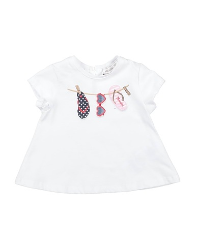 MONNALISA T-shirt White 100% Cotton