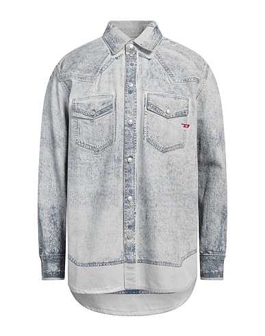 DIESEL デニムシャツ ライトグレー コットン 100%