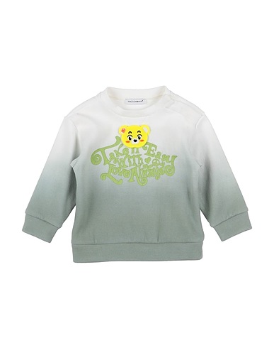 DOLCE&GABBANA Sweatshirt Sage green 97% Cotton, 3% Polyamide