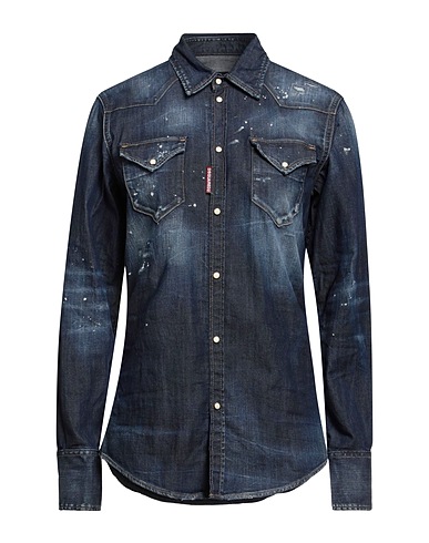 DSQUARED2 Denim shirt 98% Cotton, 2% Elastane