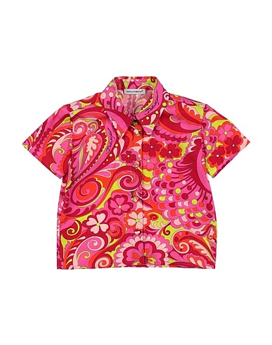 DOLCE&GABBANA TOPS & TEES Fuchsia 100% Cotton