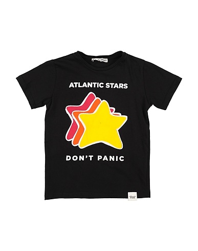 ATLANTIC STARS T-shirt Black 100% Cotton