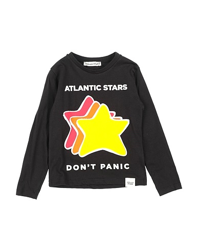 ATLANTIC STARS T-shirt Black 100% Cotton