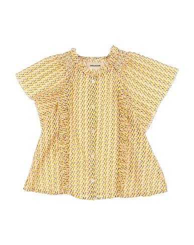 ZADIG&VOLTAIRE Patterned shirts & blouses Yellow 96% Cotton, 4% Metal