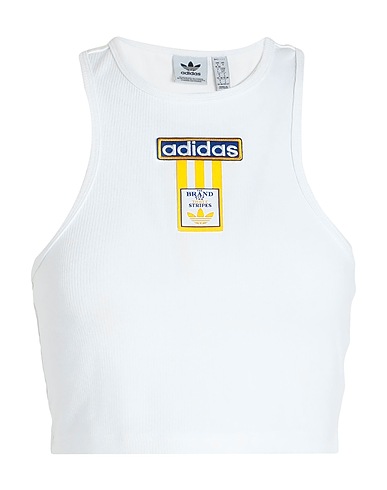 ADIDAS ORIGINALS Top White 43% Cotton, 43% Viscose, 14% Elastane