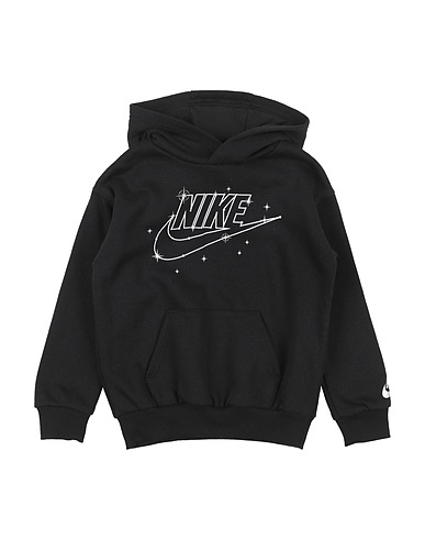 NIKE Hooded sweatshirt B NSW SHINE FLC PO HOODIE
 Black 60% Cotton, 40% Polyester