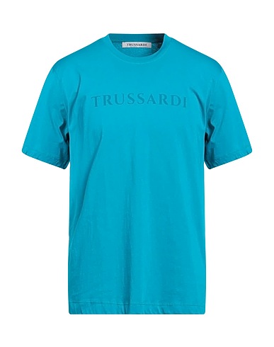 TRUSSARDI T-shirt Turquoise 100% Cotton