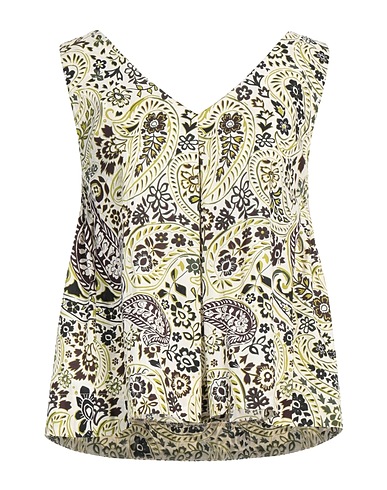 VICOLO Top Elfenbein 100% Baumwolle