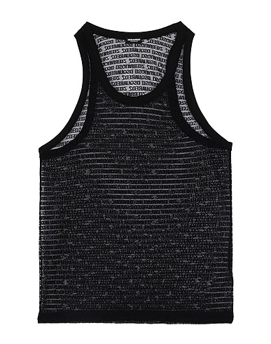 DSQUARED2 タンクトップ ブラック ナイロン 86% / ポリウレタン 14%