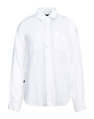 BLAUER. Linen shirt White 100% Linen