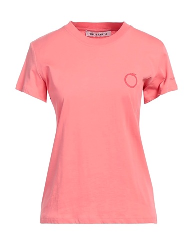 TRUSSARDI Basic T-shirt Salmon pink 100% Cotton