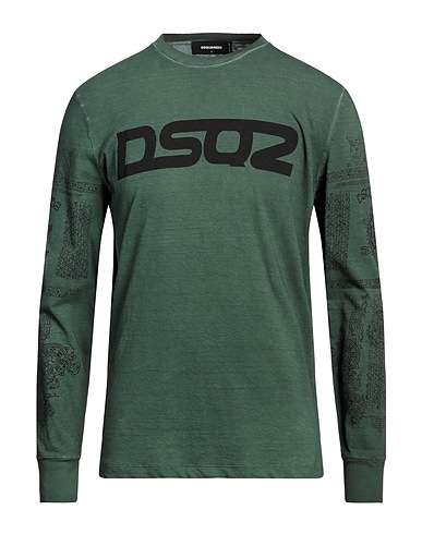 DSQUARED2 T-shirt Dark green 100% Cotton