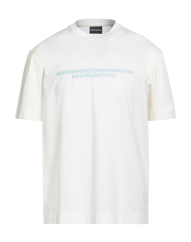 EMPORIO ARMANI T-shirt Off white 70% Lyocell, 30% Cotone