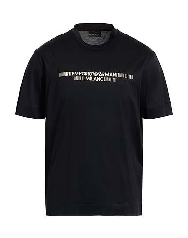 EMPORIO ARMANI T-shirt Black 70% Lyocell, 30% Cotton