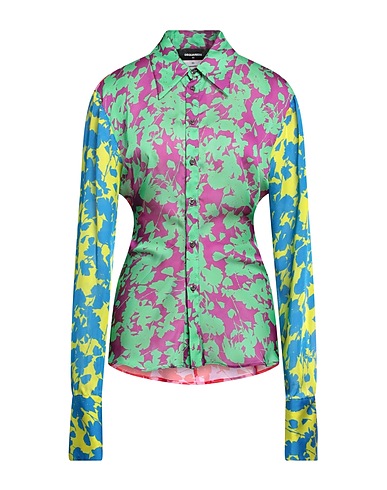 DSQUARED2 Floral shirts & blouses Red 100% Polyester