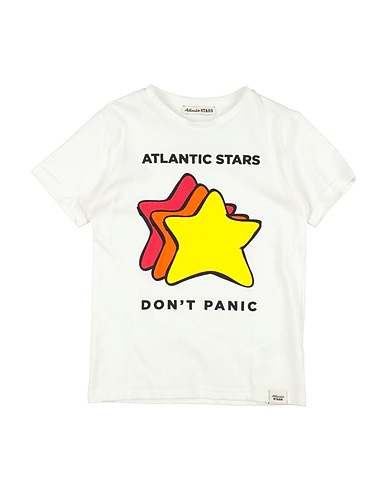 ATLANTIC STARS T-shirt Bianco 100% Cotone