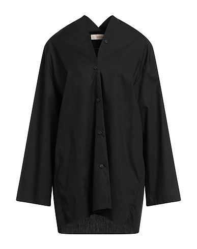JUCCA Solid colour shirts & blouses Black 100% Cotton