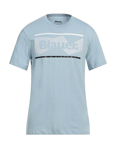 BLAUER. T-shirt Sky blue 100% Cotton