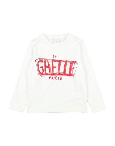 GAëLLE Paris T-shirt Ivory 93% Cotton, 7% Elastane