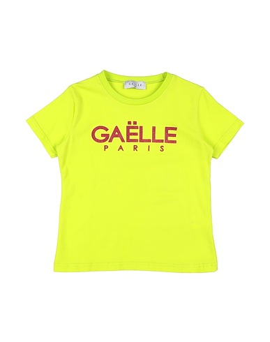 GAëLLE Paris Ｔシャツ ライムグリーン コットン 95% / ポリウレタン 5%