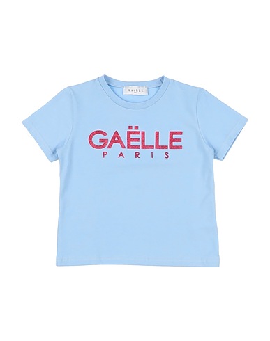 GAëLLE Paris T-shirt Sky blue 95% Cotton, 5% Elastane
