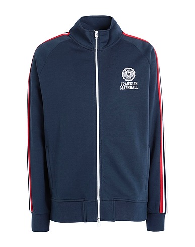 FRANKLIN & MARSHALL Sweatshirt Midnight blue 80% Cotton, 20% Polyester