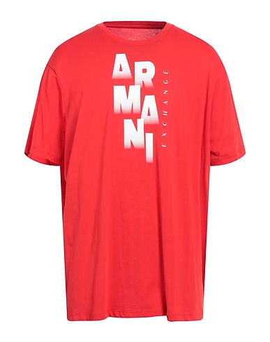 ARMANI EXCHANGE T-shirt Red 100% Cotton