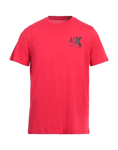 ARMANI EXCHANGE T-shirt Brick red 100% Cotton