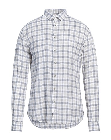 Q1 Checked shirt Grey 100% Linen