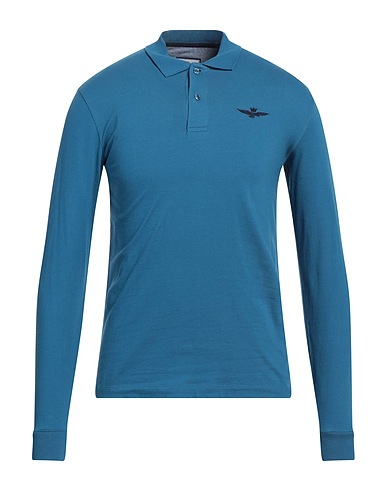 AERONAUTICA MILITARE Polo Blu 95% Cotone, 5% Elastan