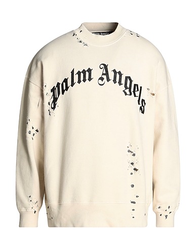 PALM ANGELS Sweatshirt Beige 100% Cotton