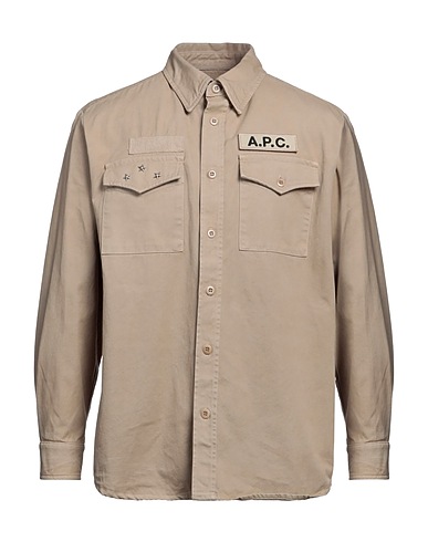 A.P.C. Shirts Beige 100% Cotton