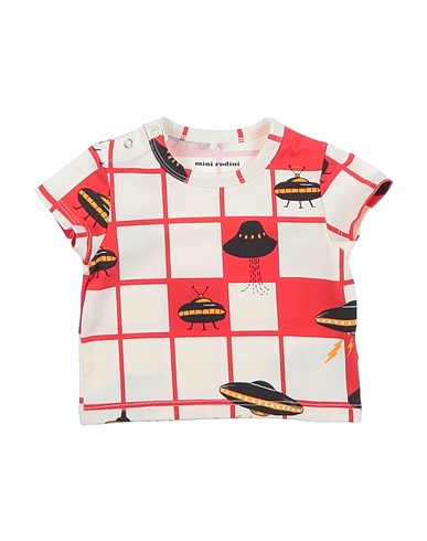 MINI RODINI T-shirt Cream 95% Organic cotton, 5% Elastane
