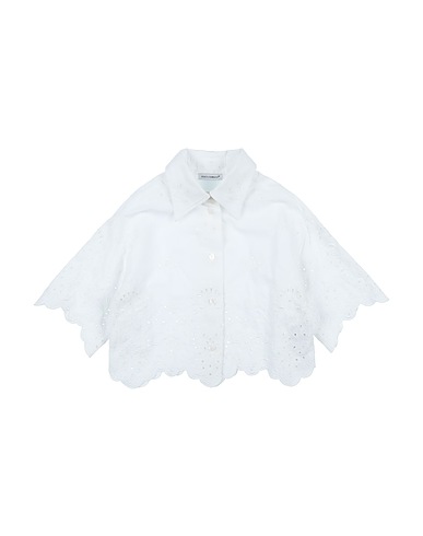 DOLCE&GABBANA Camicie e bluse tinta unita Bianco 90% Cotone, 10% Poliestere