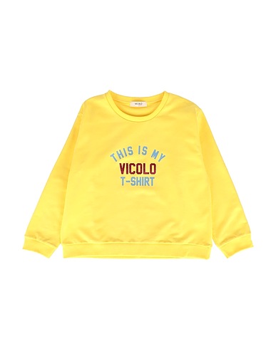 VICOLO Felpa Giallo 95% Cotone, 5% Fibre elastiche