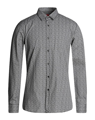 HUGO Hemd mit Muster Schwarz 100% Baumwolle