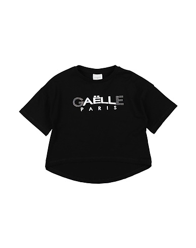 GAëLLE Paris T-shirt Black 95% Cotton, 5% Elastane