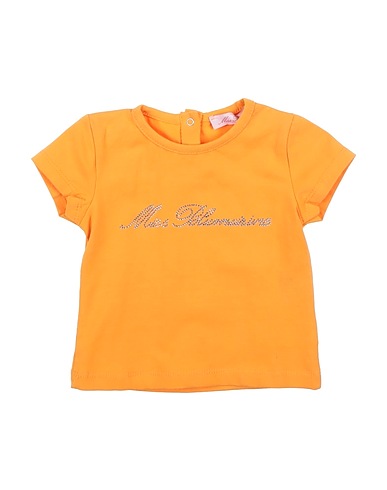 MISS BLUMARINE T-shirt Orange 94% Cotton, 6% Elastane