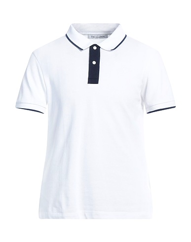 TRUSSARDI Polo Bianco 100% Cotone