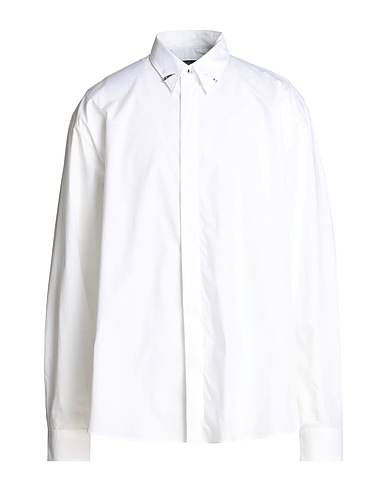 ROBERTO CAVALLI Camicia tinta unita 100% Cotone, Madreperla