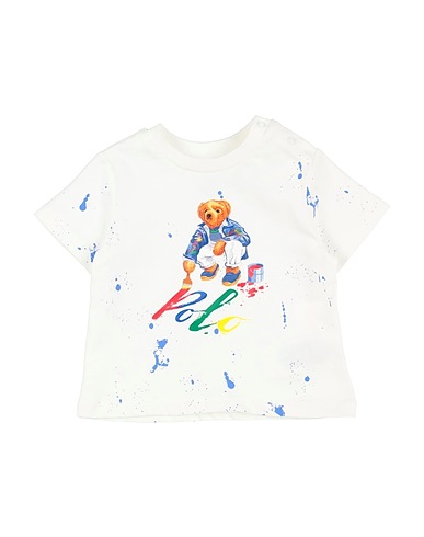 POLO RALPH LAUREN T-shirt Polo Bear Cotton Jersey Tee
 White 100% Cotton