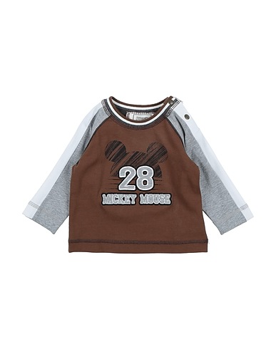 MONNALISA T-shirt Brown 48% Cotton, 47% Modal, 5% Elastane