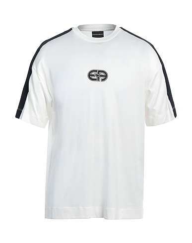 EMPORIO ARMANI T-shirt Avorio 70% Lyocell, 30% Cotone