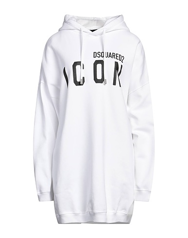 DSQUARED2 Hooded sweatshirt White 100% Cotton, Elastane
