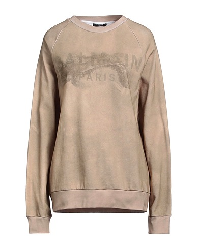 BALMAIN Sweatshirt Khaki 100% Cotton